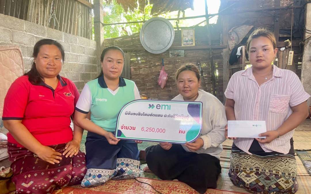 EMI Provides Micro Insurance Claim of 6,250,000 KIP to Client Families in Xiengkeo Village, Luangprabang Capital